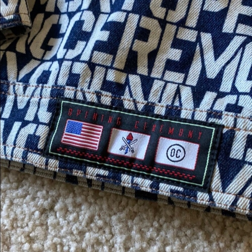 Opening Ceremony Stencil Jean Jacket - Picture 8 of 8